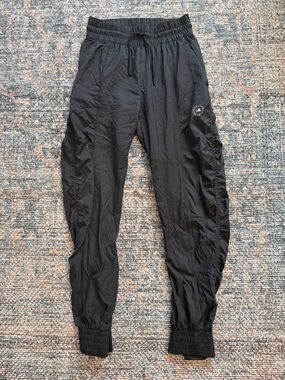Adidas by Stella Mccartney Black Joggers XS Lightweight Zip Ankle Athletic Pants